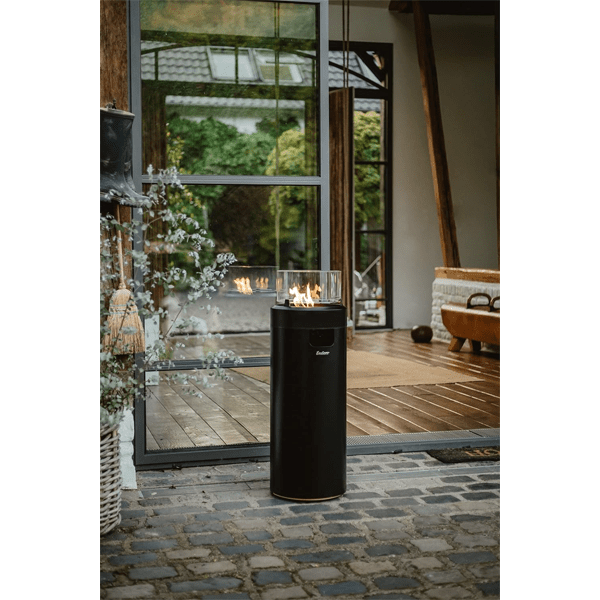 Enders® Large Black NOVA LED Flame Heater - SGP Garden Ltd