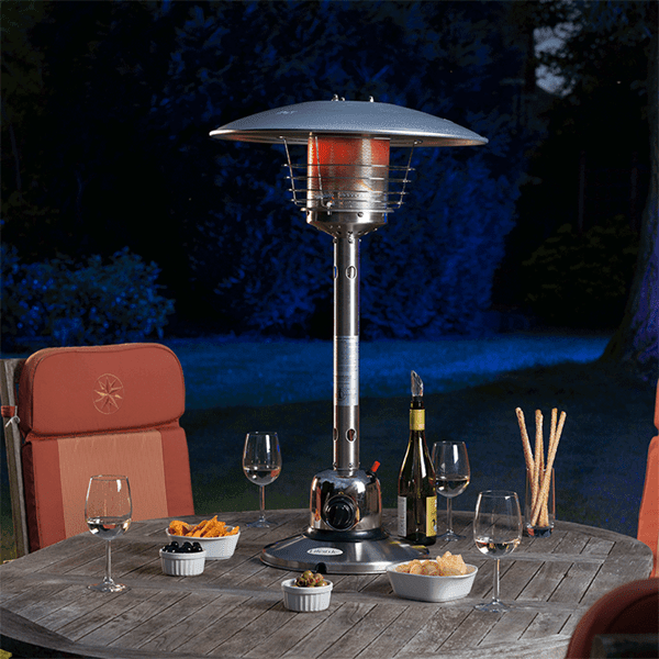 Sirocco Compact 4kW Stainless‑Steel Tabletop Heater - SGP Garden Ltd