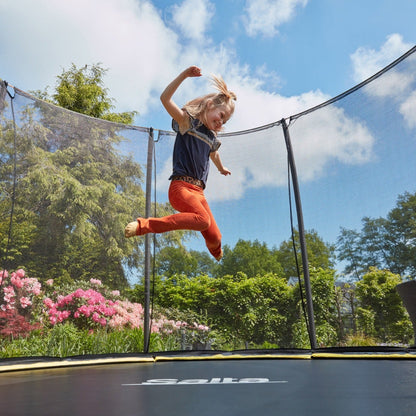 10ft Salta Black Comfort Edition InGround Round Trampoline with Enclosure - SGP Garden Ltd