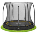 10ft Salta Black Comfort Edition InGround Round Trampoline with Enclosure - SGP Garden Ltd