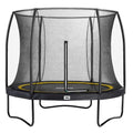 10ft Salta Black Round Comfort Edition Trampoline with Enclosure - SGP Garden Ltd