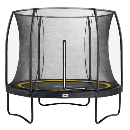 10ft Salta Black Round Comfort Edition Trampoline with Enclosure - SGP Garden Ltd