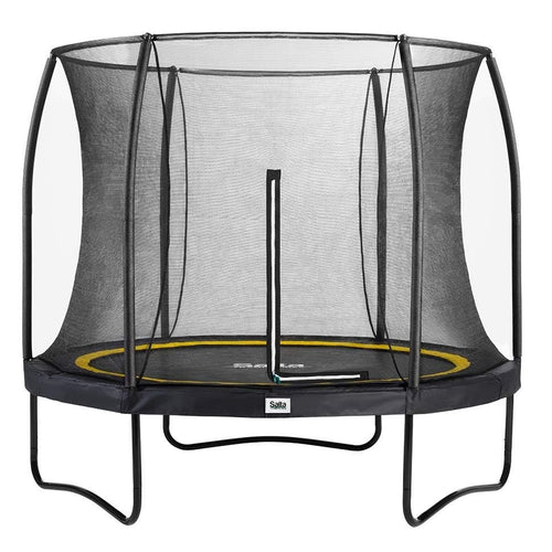 10ft Salta Black Round Comfort Edition Trampoline with Enclosure - SGP Garden Ltd