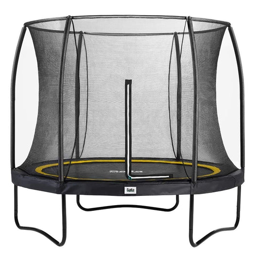 10ft Salta Black Round Comfort Edition Trampoline with Enclosure - SGP Garden Ltd