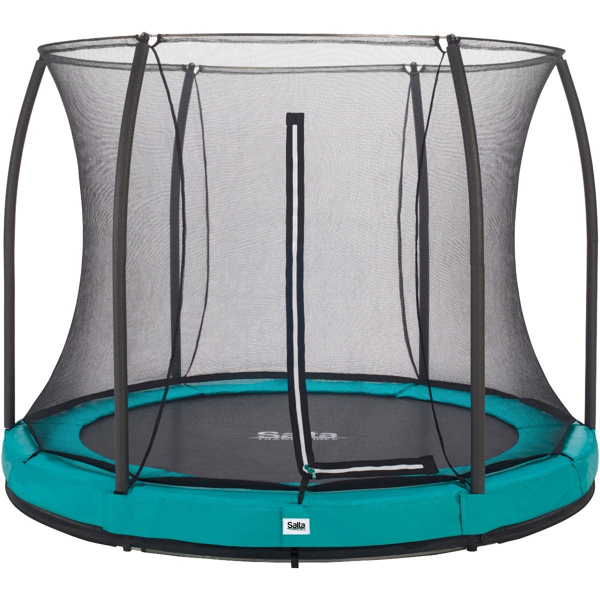 10ft Salta Green Comfort Edition InGround Round Trampoline with Enclosure - SGP Garden Ltd