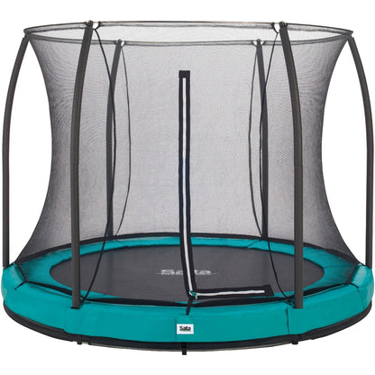 10ft Salta Green Comfort Edition InGround Round Trampoline with Enclosure - SGP Garden Ltd