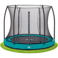 10ft Salta Green Comfort Edition InGround Round Trampoline with Enclosure - SGP Garden Ltd