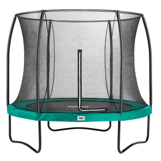 10ft Salta Green Round Comfort Edition Trampoline with Enclosure - SGP Garden Ltd