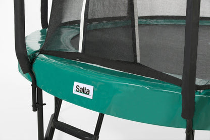 10ft Salta Green Round First Class Edition Trampoline with Enclosure - SGP Garden Ltd