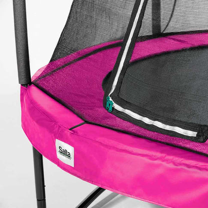 10ft Salta Pink Round Comfort Edition Trampoline with Enclosure - SGP Garden Ltd