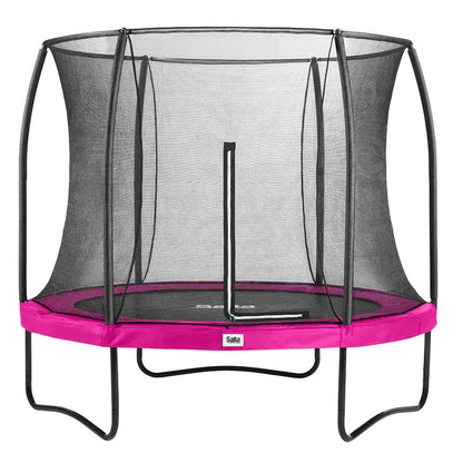 10ft Salta Pink Round Comfort Edition Trampoline with Enclosure - SGP Garden Ltd