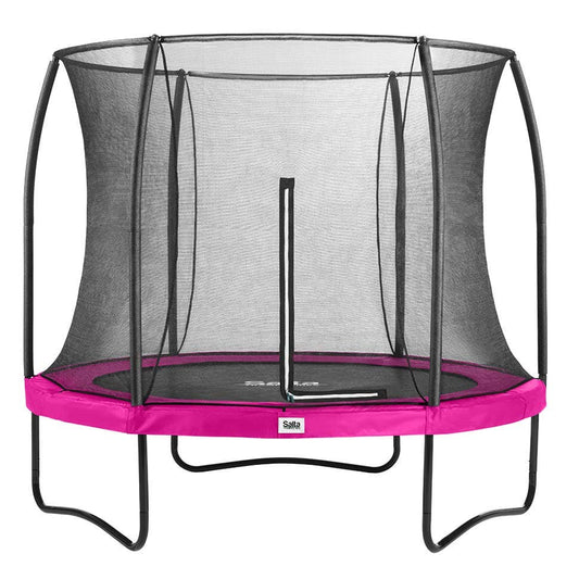 10ft Salta Pink Round Comfort Edition Trampoline with Enclosure - SGP Garden Ltd