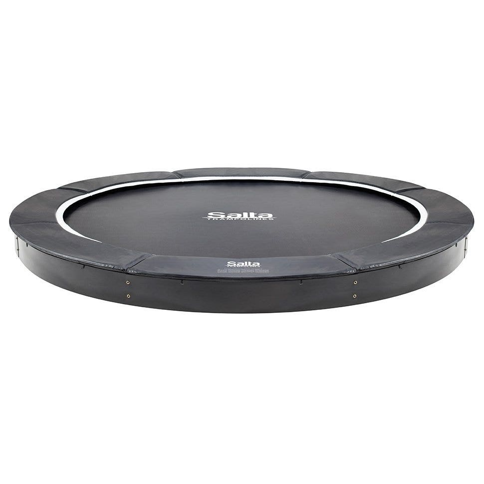 10ft Salta Royal Baseground Black Round Trampoline - SGP Garden Ltd