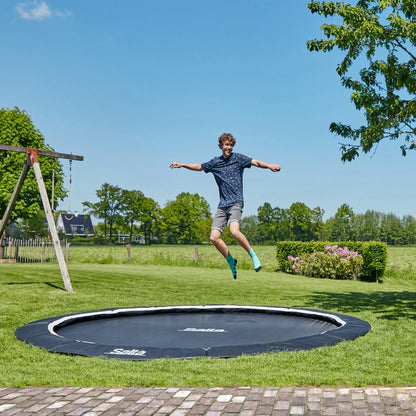 10ft Salta Royal Baseground Black Round Trampoline - SGP Garden Ltd