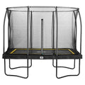 10ft x 7ft Salta Black Rectangular Comfort Edition Trampoline with Enclosure - SGP Garden Ltd