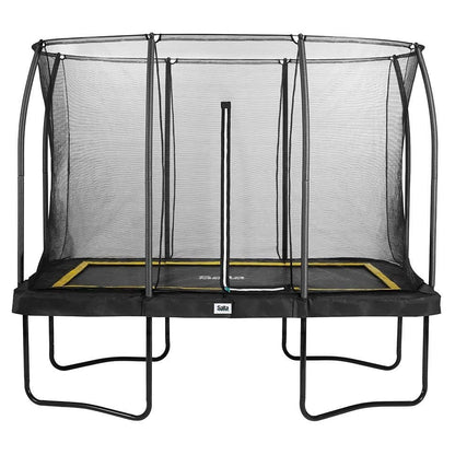 10ft x 7ft Salta Black Rectangular Comfort Edition Trampoline with Enclosure - SGP Garden Ltd