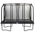 10ft x 7ft Salta Black Rectangular Premium Edition Trampoline with Enclosure - SGP Garden Ltd