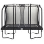 10ft x 7ft Salta Black Rectangular Premium Edition Trampoline with Enclosure - SGP Garden Ltd