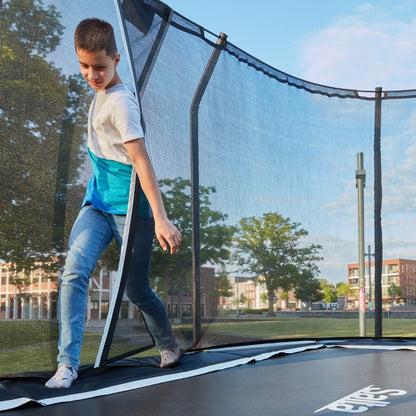 10ft x 7ft Salta Black Rectangular Premium Edition Trampoline with Enclosure - SGP Garden Ltd