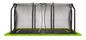 10ft x 7ft Salta Black Royal Baseground Rectangular Trampoline with Enclosure - SGP Garden Ltd