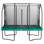 10ft x 7ft Salta Green Rectangular Comfort Edition Trampoline with Enclosure - SGP Garden Ltd