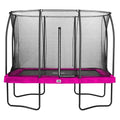 10ft x 7ft Salta Pink Rectangular Comfort Edition Trampoline with Enclosure - SGP Garden Ltd