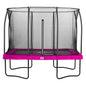 10ft x 7ft Salta Pink Rectangular Comfort Edition Trampoline with Enclosure - SGP Garden Ltd