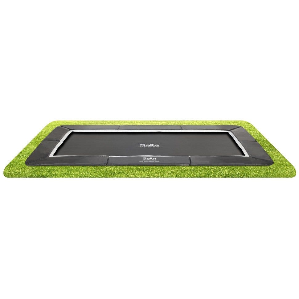 10ft x 7ft Salta Royal Baseground Black Rectangular Trampoline - SGP Garden Ltd