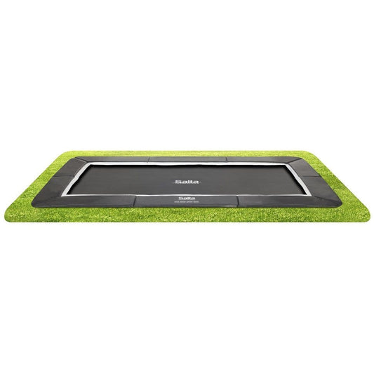 10ft x 7ft Salta Royal Baseground Black Rectangular Trampoline - SGP Garden Ltd
