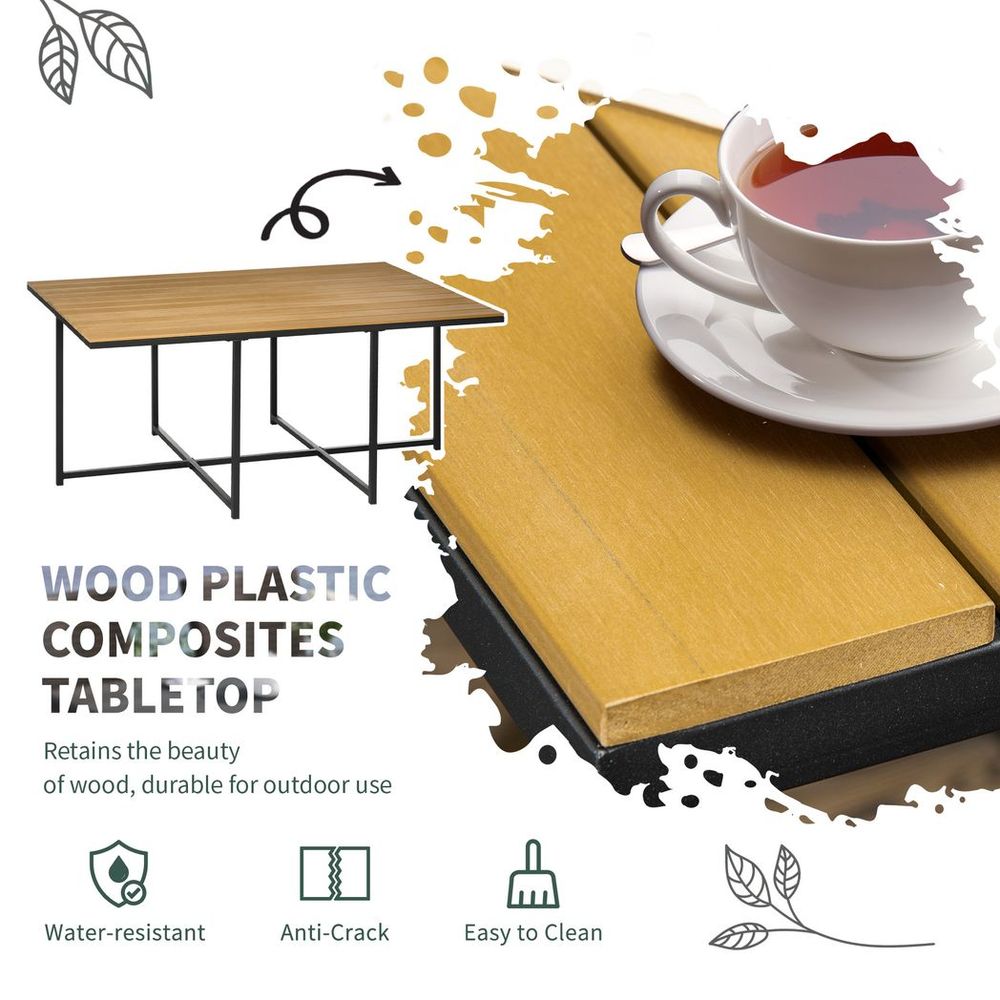 11-PC Rattan Dining Set, 10-seater | Space-Saving Design | High-Quality Materials - SGP Garden Ltd