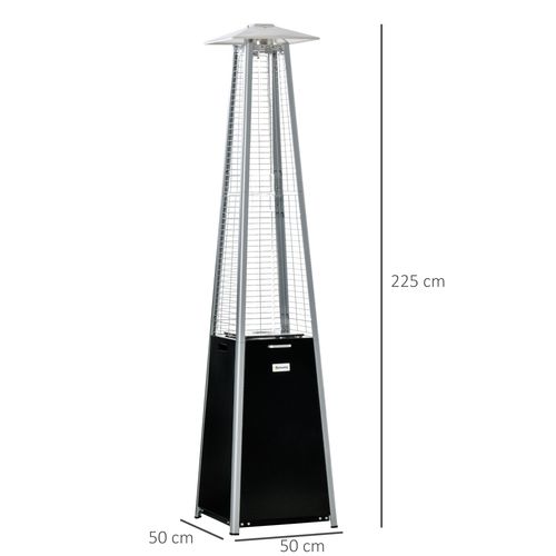 11.2KW Outdoor Gas Heater Freestanding Pyramid Propane Garden Tower Heater - SGP Garden Ltd