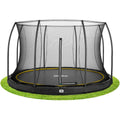 12ft Salta Black Comfort Edition InGround Round Trampoline with Enclosure - SGP Garden Ltd