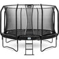 12ft Salta Black Round First Class Edition Trampoline with Enclosure - SGP Garden Ltd