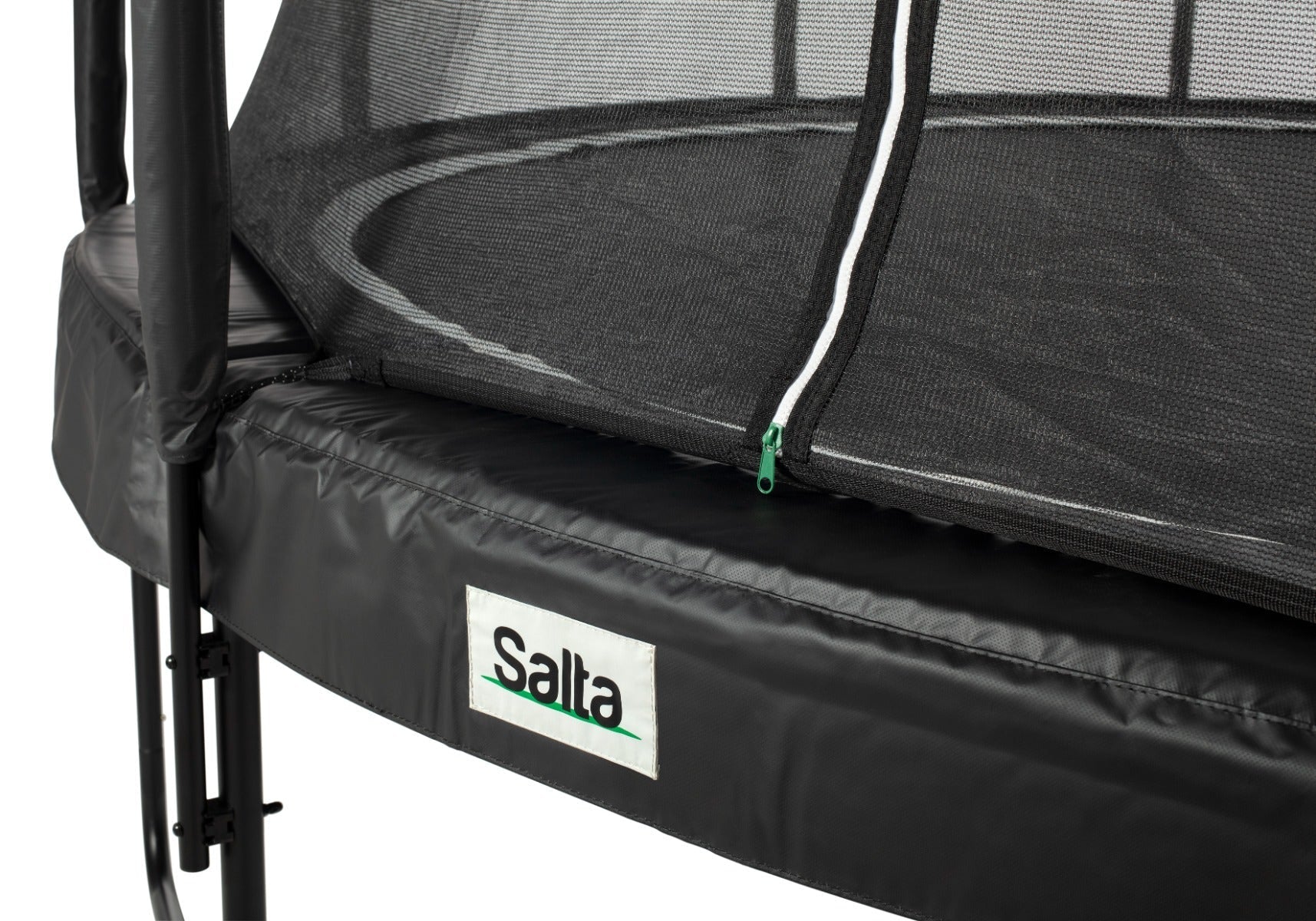 12ft Salta Black Round Premium Edition Trampoline with Enclosure - SGP Garden Ltd