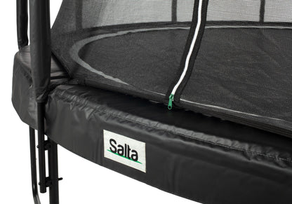 12ft Salta Black Round Premium Edition Trampoline with Enclosure - SGP Garden Ltd