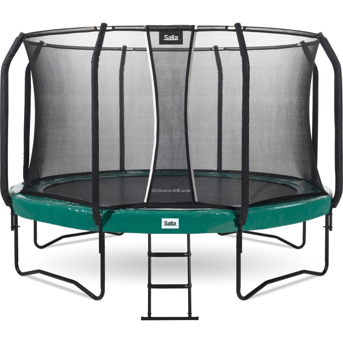 12ft Salta Green Round First Class Edition Trampoline with Enclosure - SGP Garden Ltd