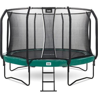 12ft Salta Green Round First Class Edition Trampoline with Enclosure - SGP Garden Ltd