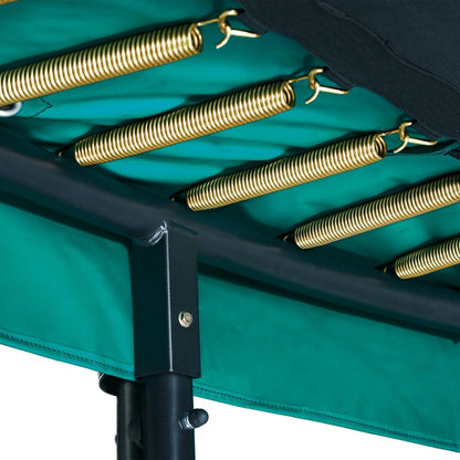 12ft Salta Green Round First Class Edition Trampoline with Enclosure - SGP Garden Ltd