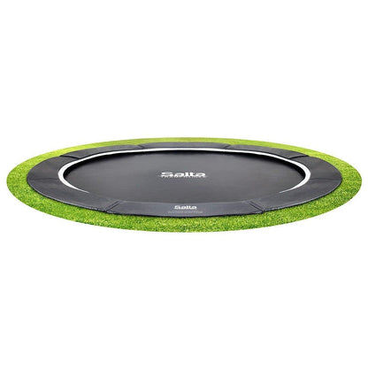 12ft Salta Royal Baseground Black Round Trampoline - SGP Garden Ltd