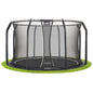 12ft Salta Royal Baseground Black Round Trampoline with Enclosure - SGP Garden Ltd