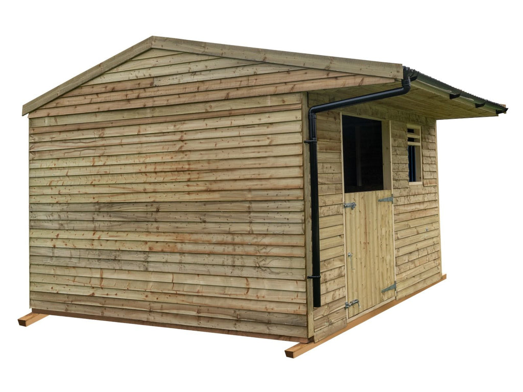 12ft x 12ft Mobile Animal Field Shelter With Overhang and Guttering V.3 - SGP Garden Ltd