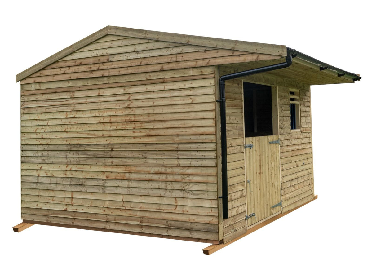 12ft x 12ft Mobile Animal Field Shelter With Overhang and Guttering V.3 - SGP Garden Ltd