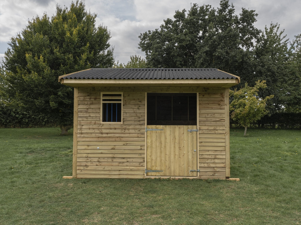 12ft x 12ft Mobile Animal Field Shelter With Overhang V.3 - SGP Garden Ltd
