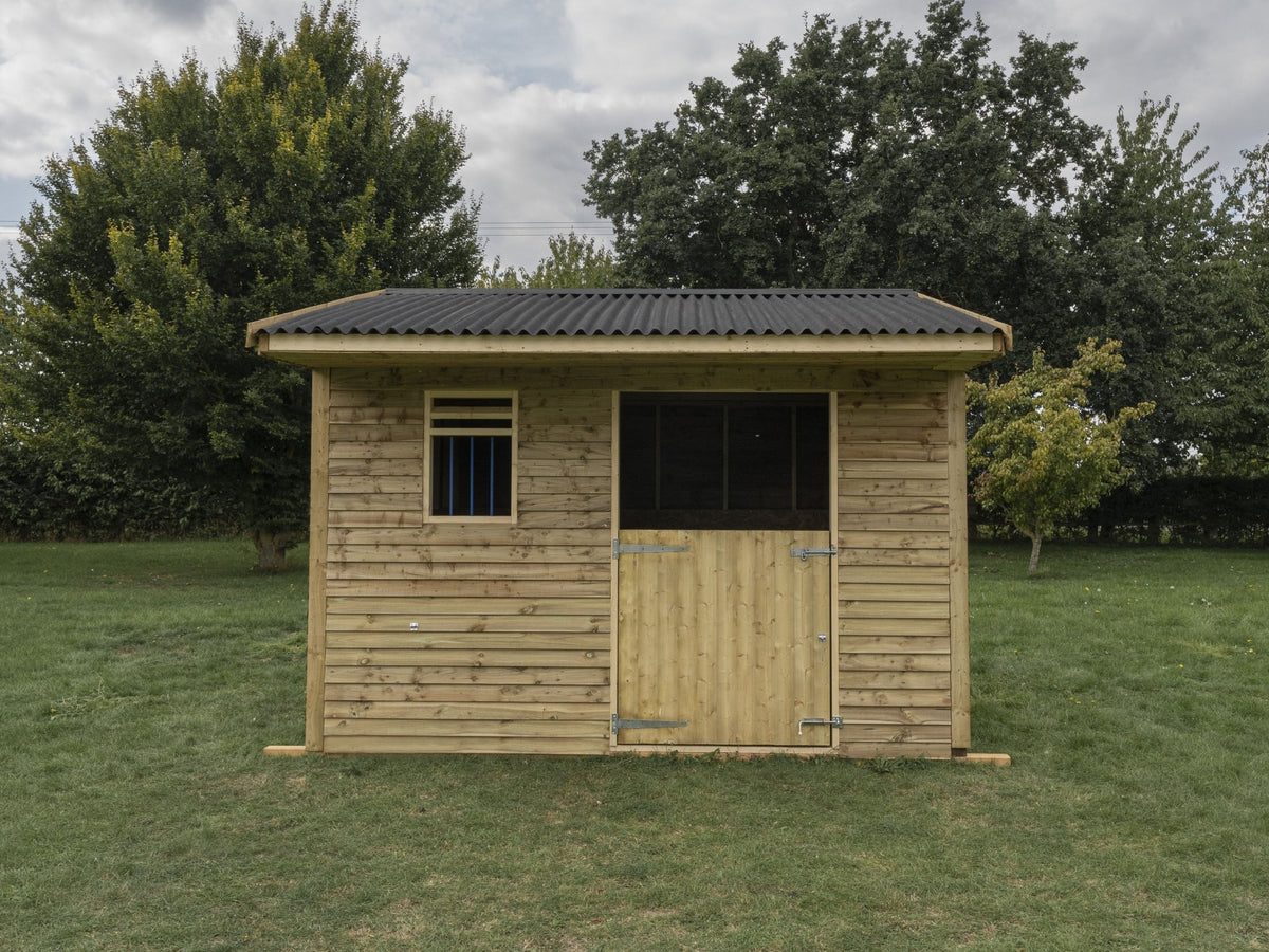 12ft x 12ft Mobile Animal Field Shelter With Overhang V.3 - SGP Garden Ltd