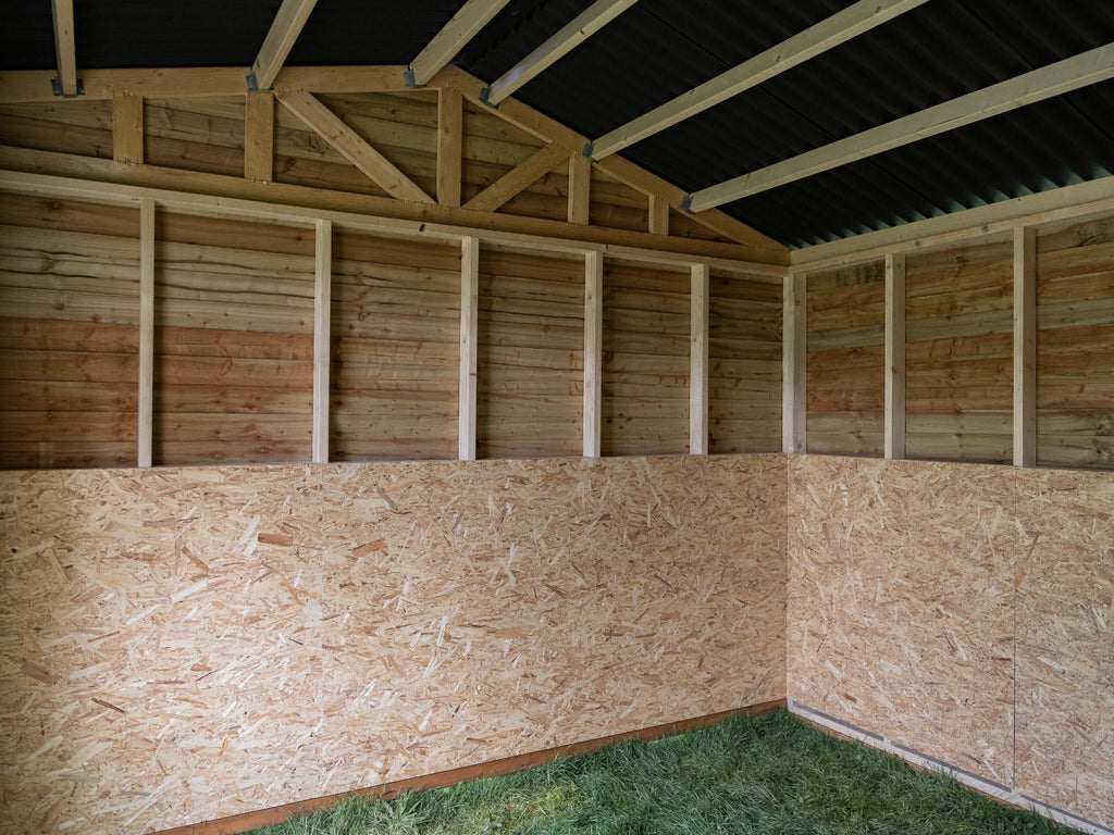 12ft x 12ft Mobile Animal Field Shelter With Overhang V.3 - SGP Garden Ltd