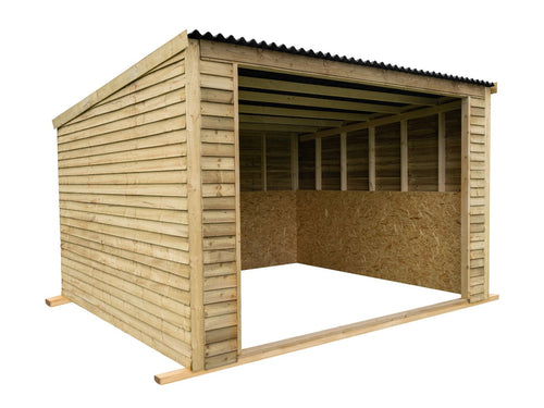 12ft x 12ft Open Front Mobile Animal Field Shelter V.2 - SGP Garden Ltd