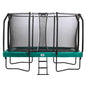 12ft x 7ft Salta Green Rectangular First Class Trampoline with Enclosure - SGP Garden Ltd