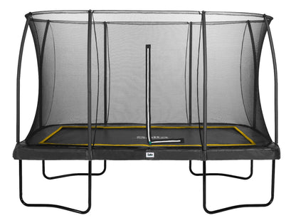 12ft x 8ft Salta Black Rectangular Comfort Edition Trampoline with Enclosure - SGP Garden Ltd