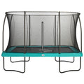 12ft x 8ft Salta Green Rectangular Comfort Edition Trampoline with Enclosure - SGP Garden Ltd