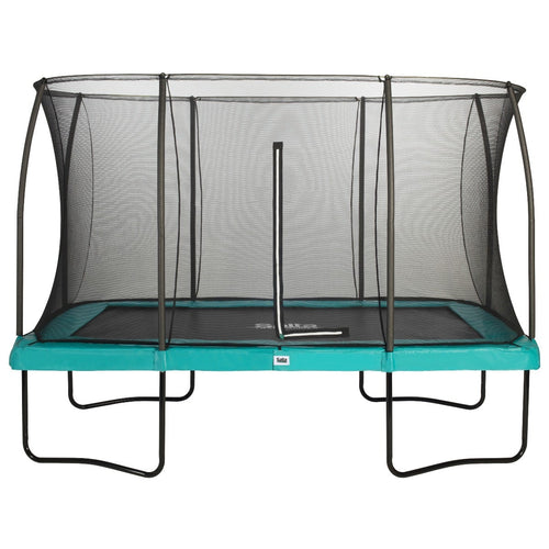 12ft x 8ft Salta Green Rectangular Comfort Edition Trampoline with Enclosure - SGP Garden Ltd